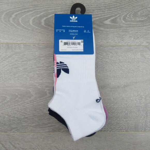Adidas Active No Show Socks Womens Size Large (6 Pairs) Multi Color Pack NEW - Picture 12 of 13